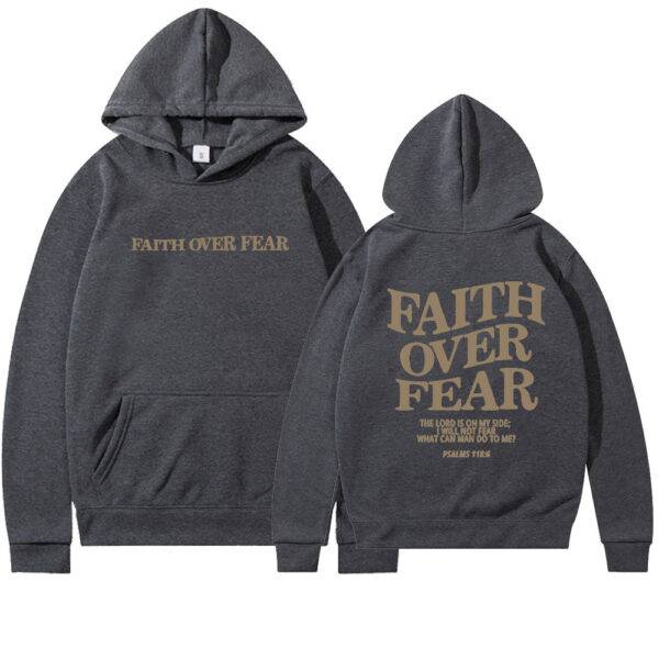 Faith Over Fear Christian Hoodie - Image 5