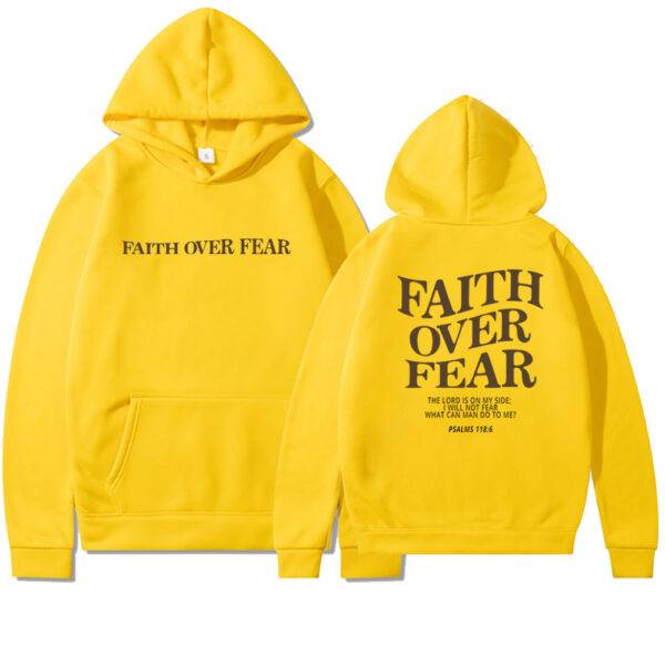 Faith Over Fear Christian Hoodie - Image 9