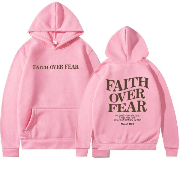 Faith Over Fear Christian Hoodie - Image 3