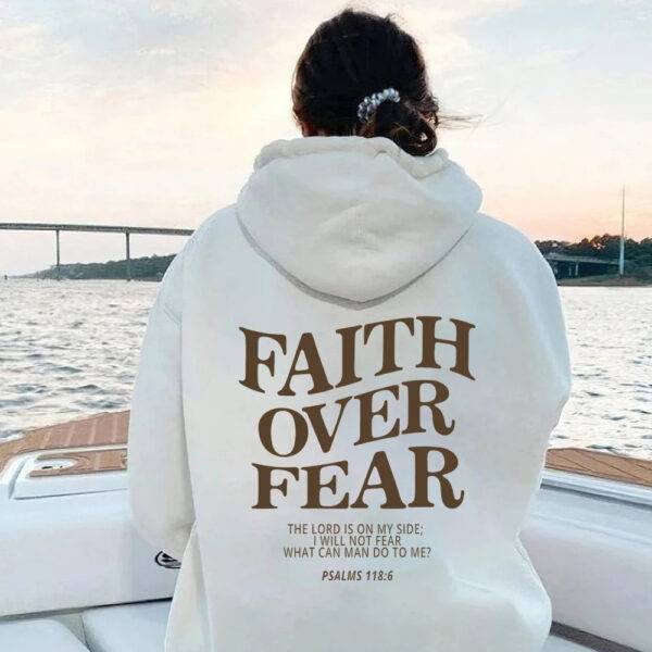 Faith Over Fear Christian Hoodie - Image 6